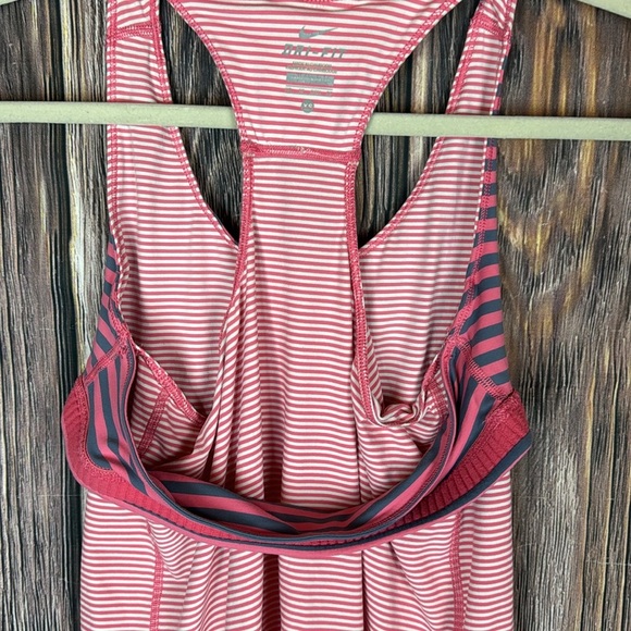 Nike Pink Stripped Running Tank- XS - Picture 9 of 12
